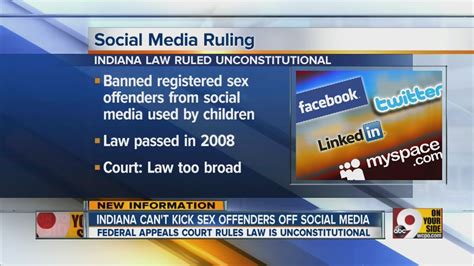 Court Rules Indiana Law Banning Sex Offenders From Using Social Media Is Unconstitutional Youtube