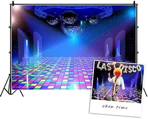 Csfoto 8x65ft Disco Party Backdrop Dance Party Backdrop Concert Stage