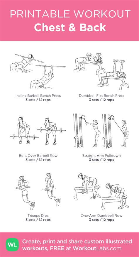 Chest And Back My Visual Workout Created At Click