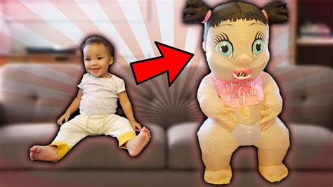 Baby Sister Transforms Into Giant Baby Youtube