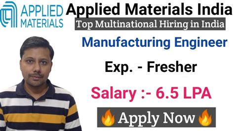 Fresher And Exp Manufacturing Engineer Vacancies I Top Mnc Company I