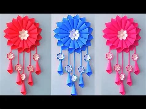Easy And Quick Paper Wall Hanging Ideas How To Make Simple Paper