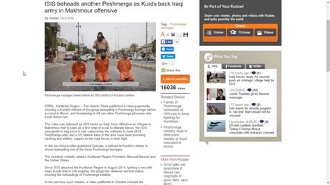 isis behead peshmerga soldiers response youtube