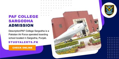 Paf College Sargodha Admission 2024 Result Link Out