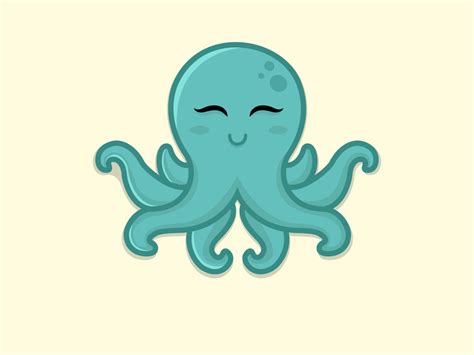 Cute Octopus Mascot For Octobrainy By Dani Setiadi On Dribbble