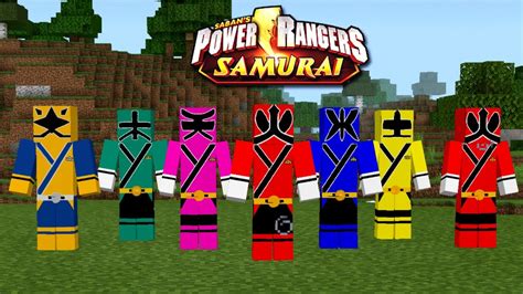 LanÇou Melhor Addonmod Do Power Rangers Samurai Para Minecraft Pe