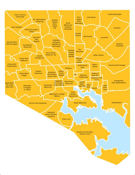 Zip Code Map Of Baltimore Map