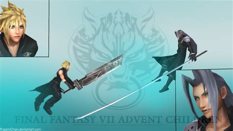 Ffvii Advent Children Cloud Vs Sephiroth By Thaamichan On Deviantart