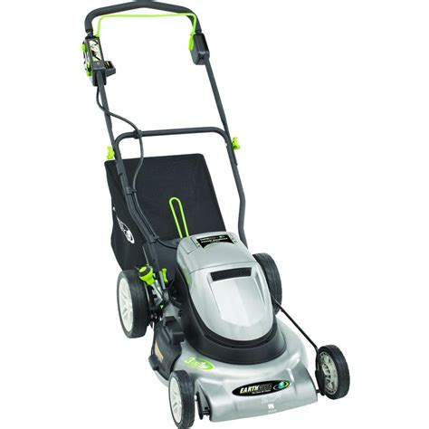 Grab the controls of a new riding lawn mower and power your way through acres of grass in less time. Earthwise 20 in. Rechargeable Cordless Electric Lawn Mower ...
