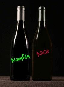 Strip The Labels From Wine Bottle Relabel With Naughty Nice Labels