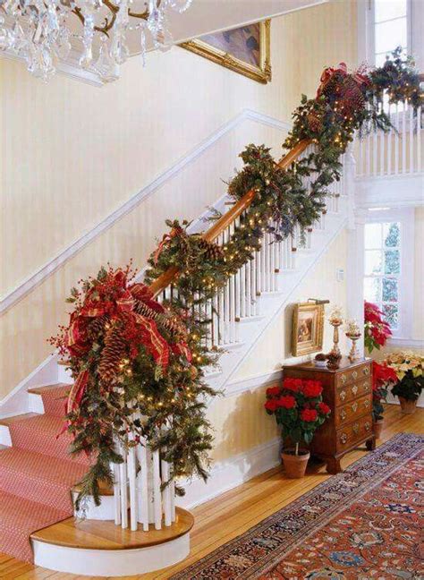 74 christmas garland decorating ideas to add some greenery to your home. 37 Beautiful Christmas Staircase Décor Ideas To Try - DigsDigs