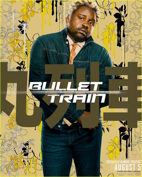 Photo Brad Pitt Joey King Bullet Train Posters Photo Just Jared Entertainment News