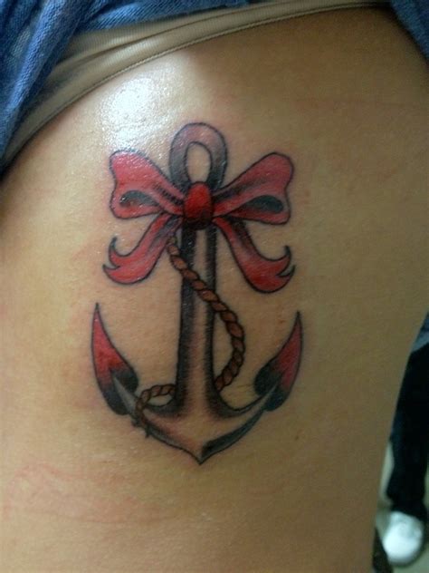 Anchor And Bow Tattoo Inkspired Pinterest