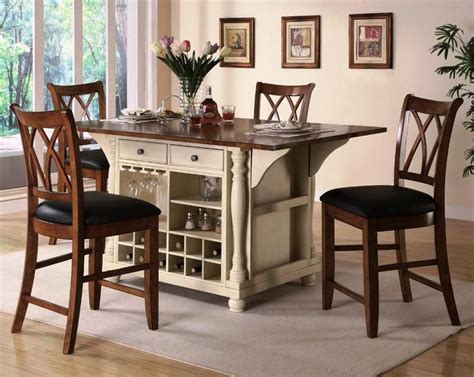 The Round Kitchen Table With Storage Underneath Counter Height