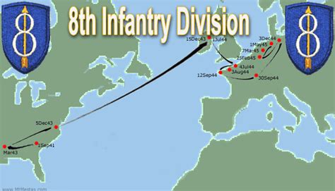 8th Infantry Division In World War Ii Research Cd Set
