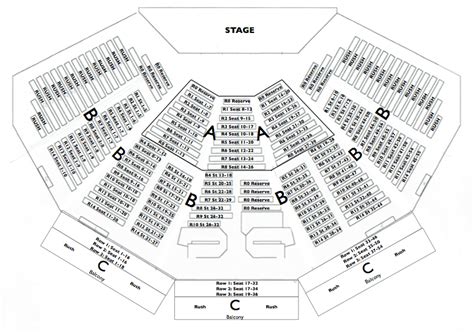 Saratoga Performing Arts Center Seating Chart With Seat Numb