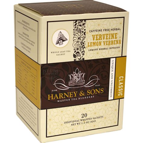 Harney And Sons Verveine Lemon Verbena Herbal Tea 20 Sachets