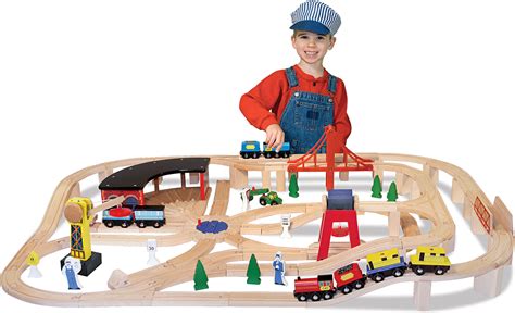 Wooden Railway Set Mr Mopps Toy Shop