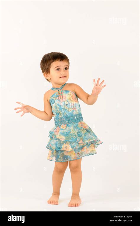 Baby Girl Dancing Mr686n Stock Photo Alamy