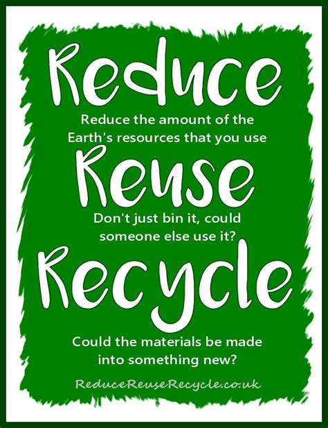 Reduce Reuse Recycle Recycling Recycling Information Reduce Reuse