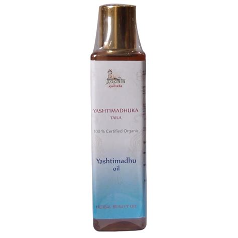 Yashtimadhuka Oil 100 Certified Organic Ayurvedic Oil For Skin Care