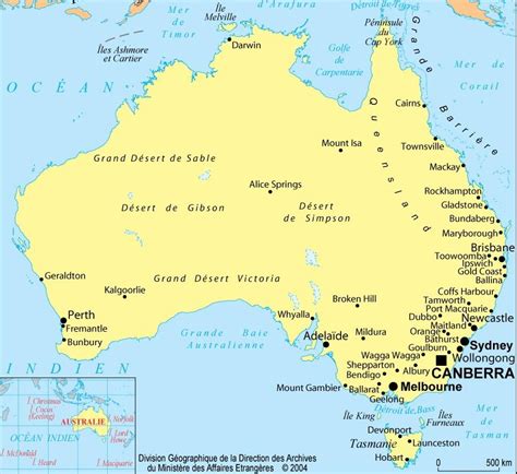 Australie Informations Sur Le Pays Et Cartes