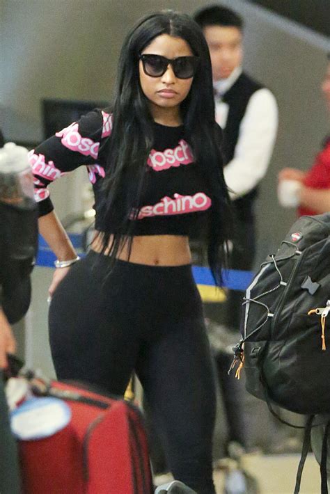 Nicki Minaj Show Off Underwear In See Through Leggings At Lax In Los Angeles Worldnewsnigeria
