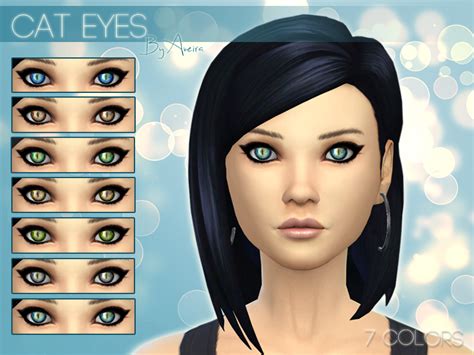 The Sims Resource Cat Eyes Non Default 7 Colors