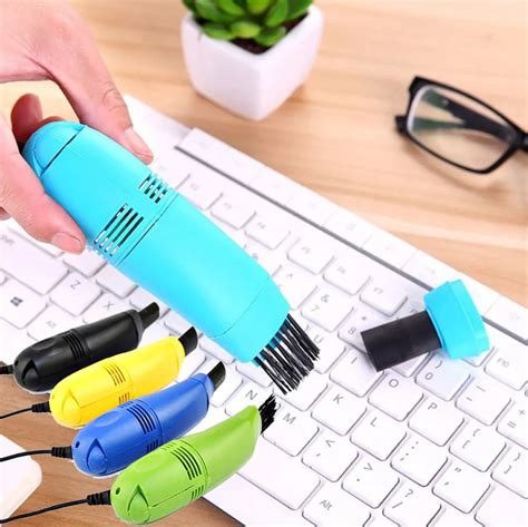 2018 new portable mini computer vacuum usb keyboard cleaner pc laptop brush dust cleaning kit