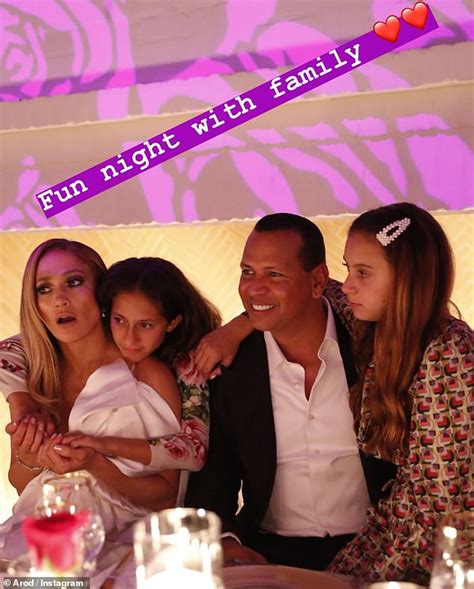 Jennifer Lopez And Alex Rodriguez Enjoy A Special Evening With Daughters