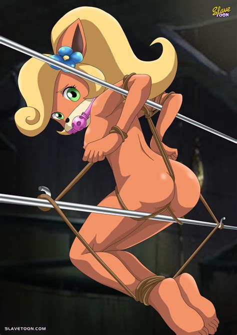 Rule 34 1girls Anthro Ass Ball Gag Bandicoot Between Ass Big Breasts Bondage Bound Breasts