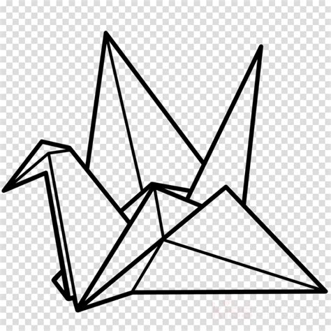 Origami Crane Clipart Paper Origami Triangle Transparent Clip Art