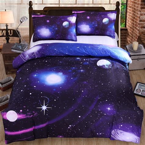 Buy Hot 3d Galaxy Bedding Sets Twin Queen Size Universe Outer Space Themed