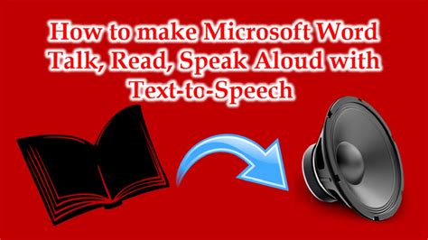 How To Make Microsoft Word Talk Read Speak Aloud With Text To Speech