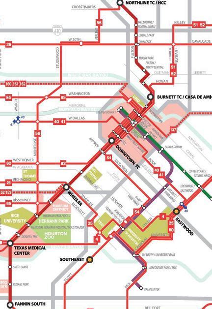 Houston Metro System Map