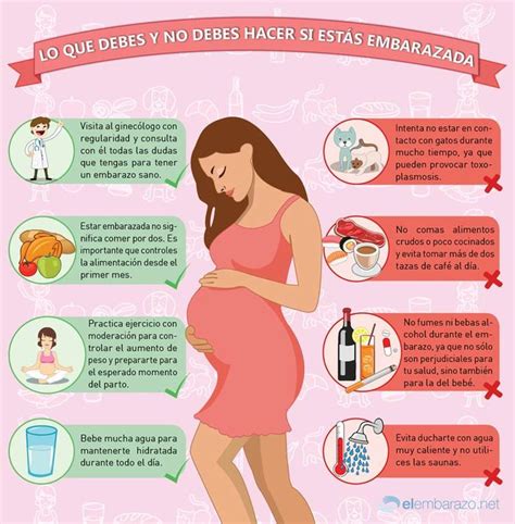 Descubre las cosas que debes y no debes hacer si estás embarazada con esta infografía Conoce
