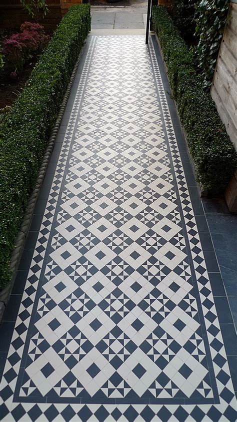 Battersea Victorian Mosaic Tile Path London Garden Design