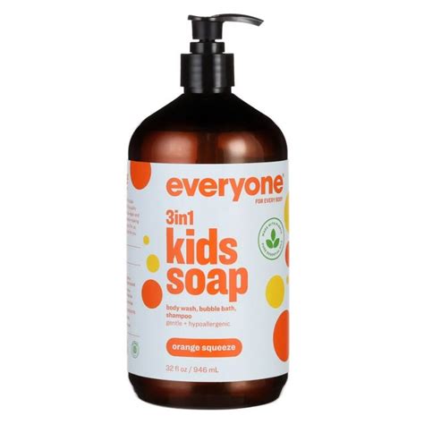 Everyone 3 In 1 Kids Soap Orange Squeeze 32floz946ml Buy Health