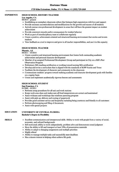 resume shs application letter  work immersion sample