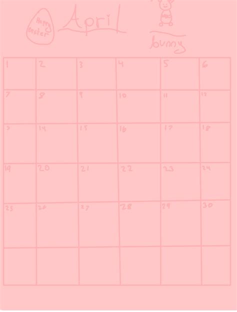 April Calender Notability Gallery