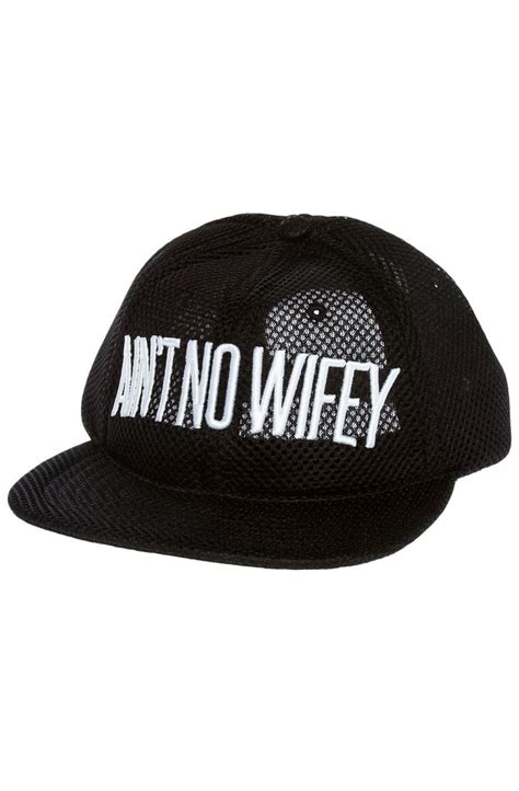 dimepiece la the ain t no wifey mesh cap in black ac bl0076 blk plndr