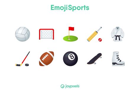 Emoji Sports Icons By Joypixels Sport Icon List Of Sports Emoji