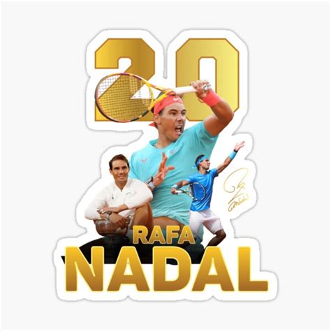 Rafa Nadal 20 Grand Slam Champion Classic Sticker For Sale By