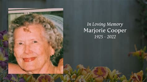 Marjorie Cooper - Tribute Video