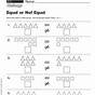 Equal And Not Equal Worksheets Grade 1