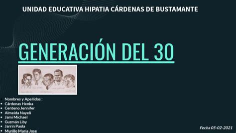 Generación Del 30