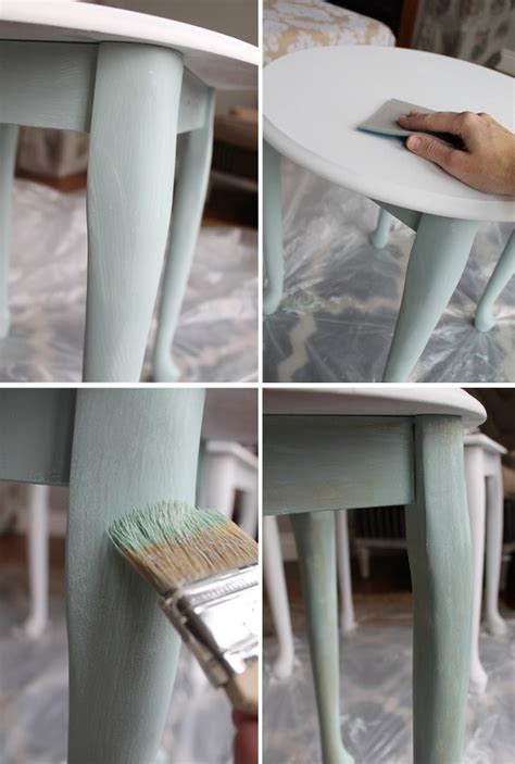Table Makeover With Chalky Finish Paint From Americana My Sisters