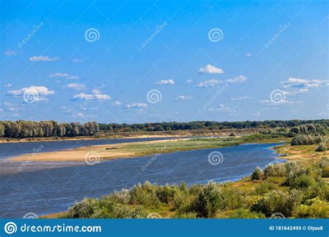 View Of Oka River In Russia Stock Image Image Of Meadow Riverside