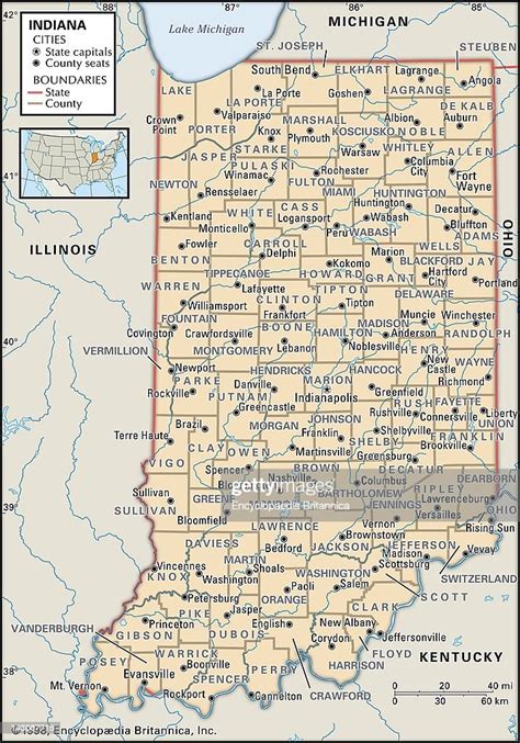 Political Map Of Indiana Political Map Of The State Of Indiana News