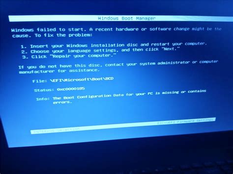 Windows 10 Boot Error 0xc0000185 Microsoft Community